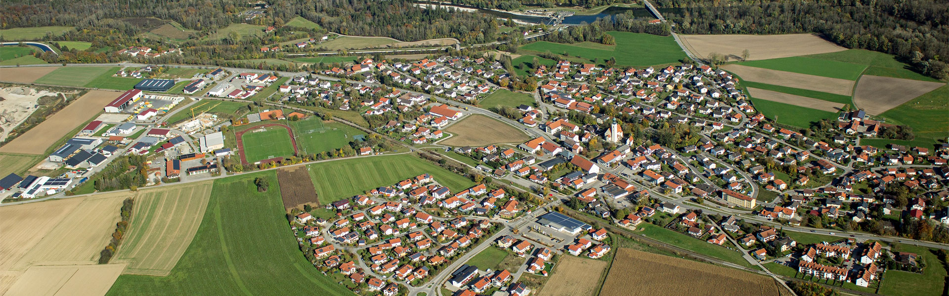 Header Gemeinde Tacherting - Luftbild (2)